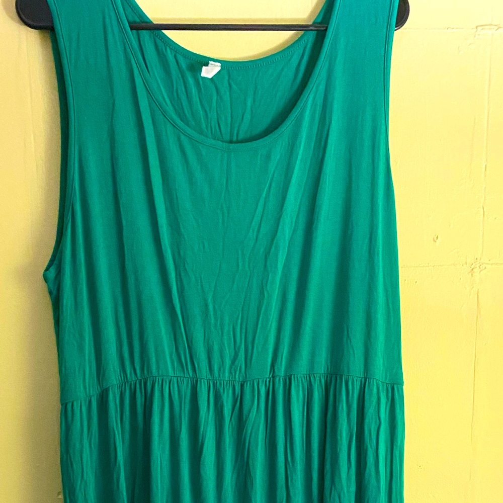 Green Maternity Maxi dress